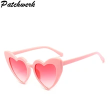 Женские солнцезащитные очки в форме сердца, кошачий глаз, Винтажные Солнцезащитные очки, рождественский подарок, в форме сердца, вечерние очки для женщин, для вождения, UV400