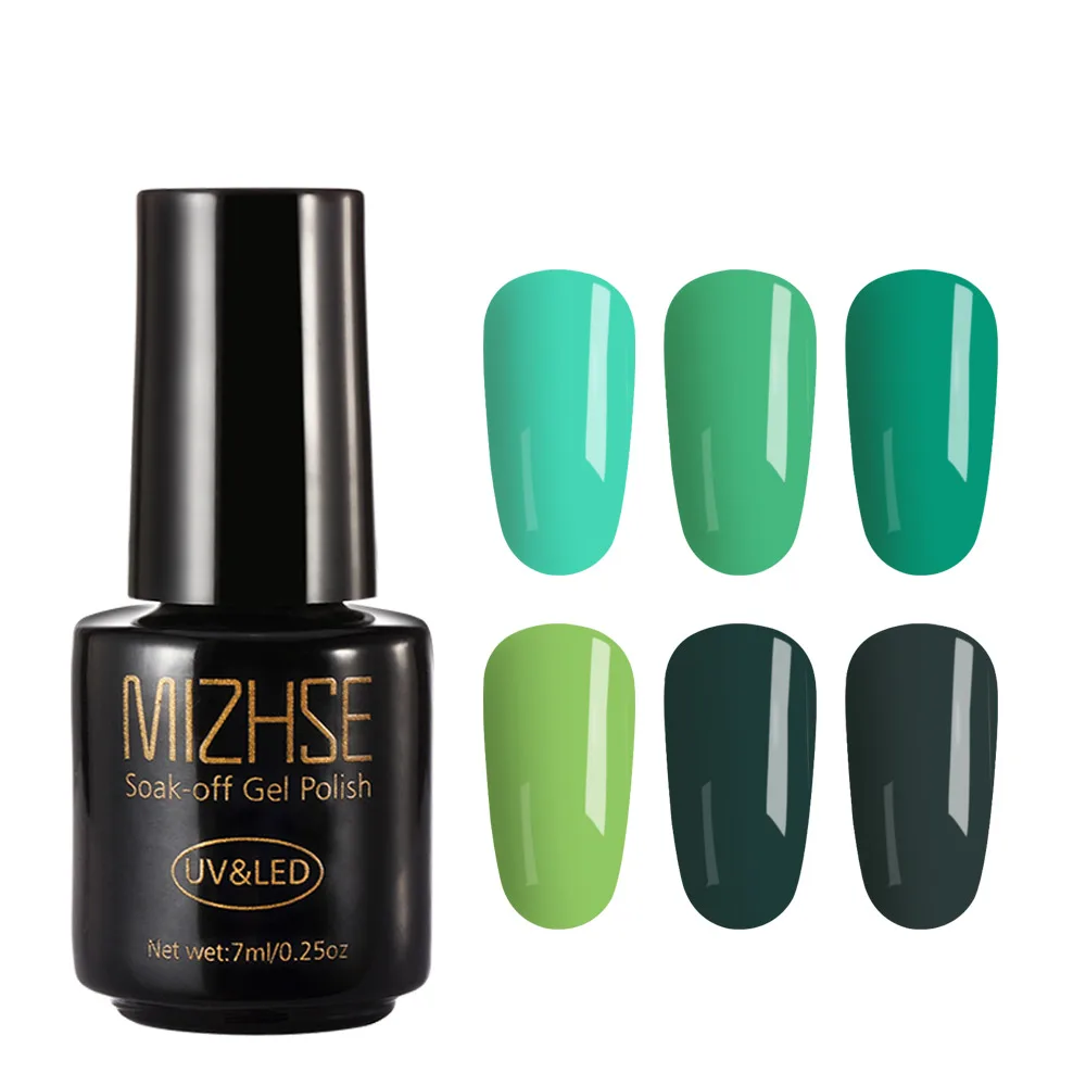 MIZHSE УФ-гель для ногтей Esmaltes полу-термолак для ногтей светодиодный DIY Красота 6 шт., Длительное Действие, Гель-лак для ногтей, набор для гелевого Лаки - Цвет: MC-P16
