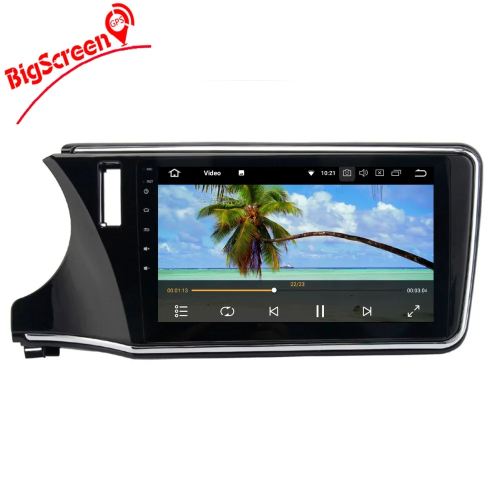 Excellent Newset Android8.0 Tesla style 8 Core 4GB RAM 32GB ROM Car No DVD Player GPS Navi For Honda city left 2015-2017 Unit Autoradio 4