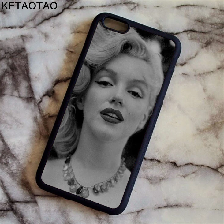 KETAOTAO Marilyn Monroe With a Cat Phone Cases for iPhone 4S 5S 6S 7 8 X PLUS Samsung S8 NOTE Case Soft TPU Rubber Silicone | Мобильные