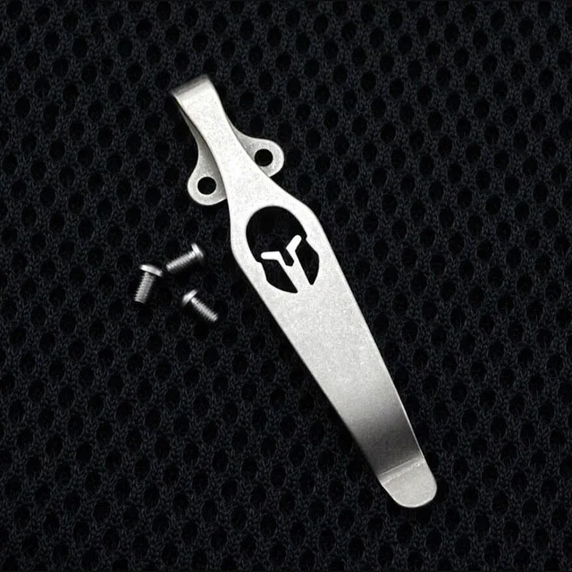 

New Spartan design Knife button pocket clip Material TC4 Titanium alloy Knife Clip belt flashlight K Clip