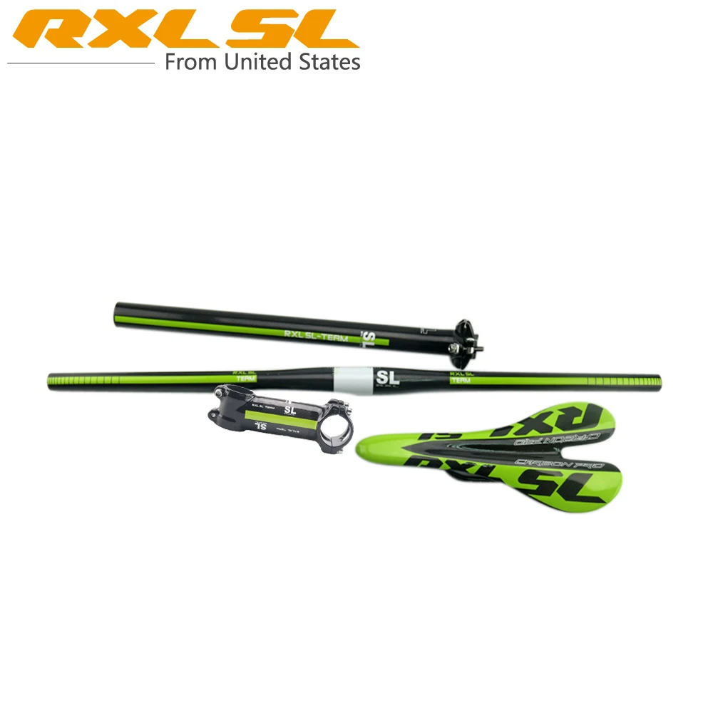 RXL SL Full Carbon Fiber MTB Bicycle Set Handlebar...