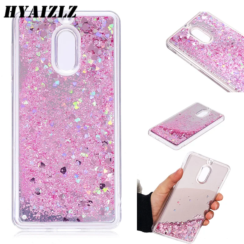 

HYAIZLZL Case for Nokia 3 6 8 Quicksand Case Back Cover Bling Dynamic Quicksand Liquid Mirror Case For Nokia 3 6 8 Cover
