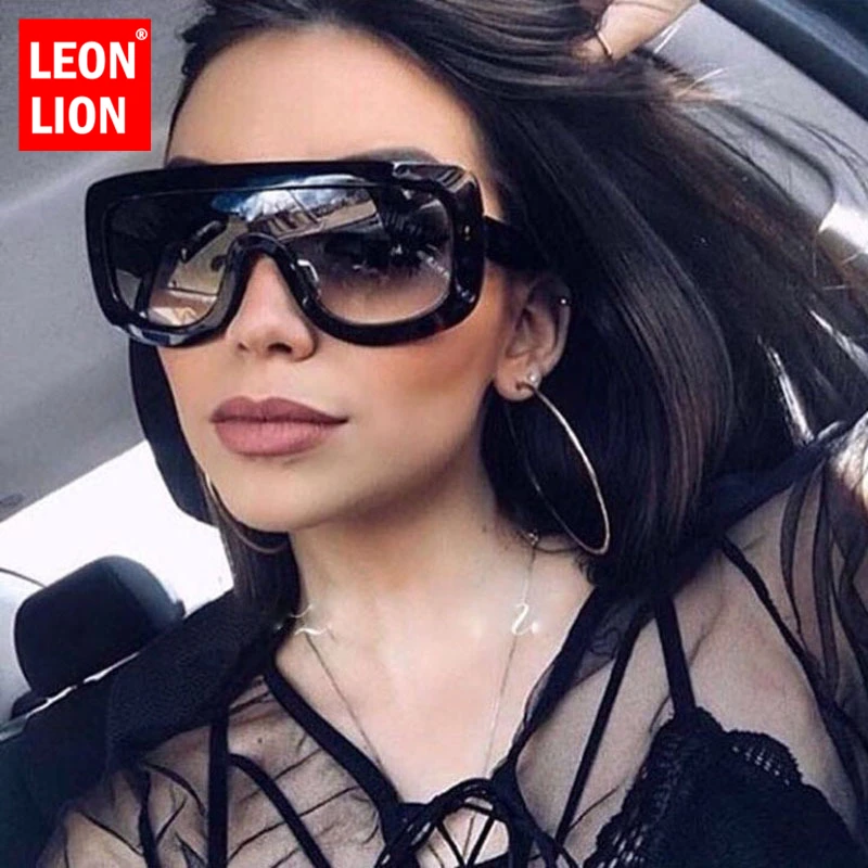 

LeonLion 2019 Leopard Frame Sunglasses Women Designer Luxury Women/Men Sun Glasses Classic Vintage Large UV400 Outdoor Oculos