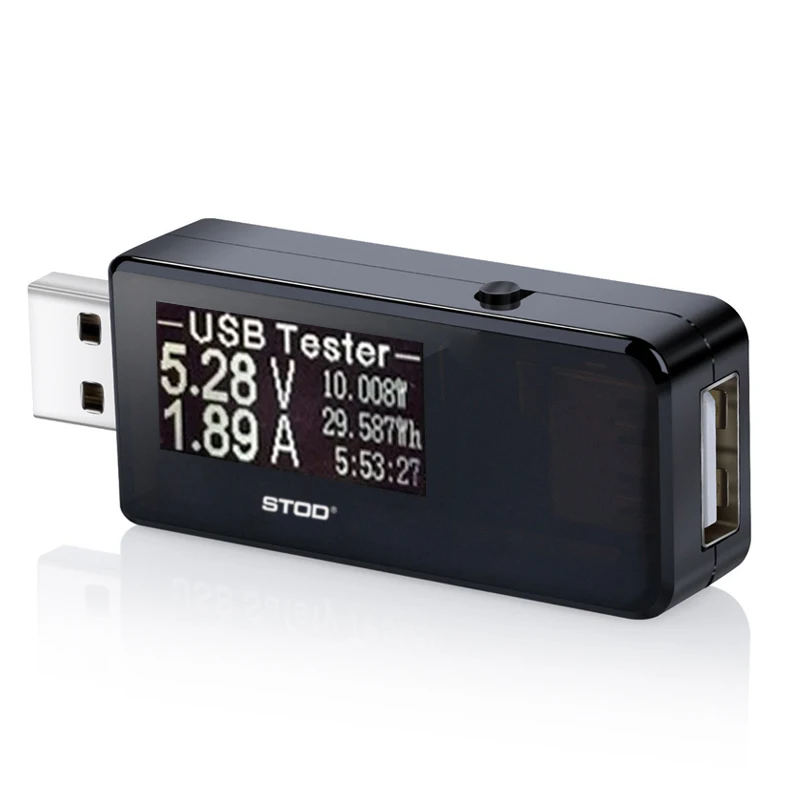 STOD USB тестер зарядное устройство метр DC 4 в до 30 в 0.1A до 5A цифровой вольтметр Амперметр поддержка QC 2,0 3,0 для кабеля power Bank адаптер