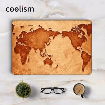 

World Map Vintage Full Cover Skin for Apple Macbook Air Pro Retina 11 12 13 15.6 inch Mac HP Mi Notebook Laptop Sticker Decal