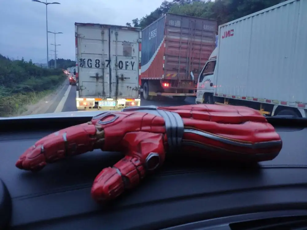Endgame Iron Man Nano Gauntlet - Thanos Infinity Gauntlet Armor - Tony Stark Cosplay Gloves - PVC LED Light Props image 5