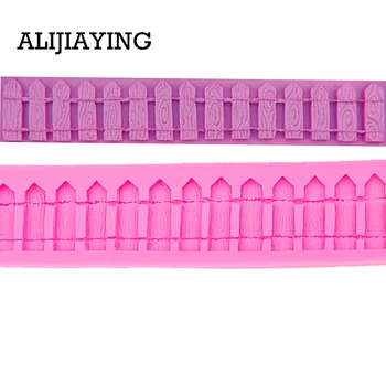 

M0063 3D Picket Fence Silicone Fondant Cake Mold Cake Decorating Tools for Candy Chocolate Cookie Baking Tool