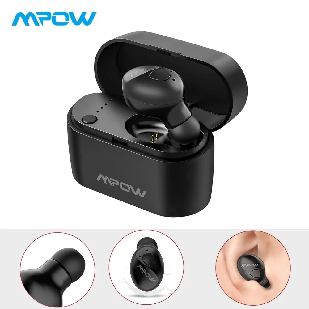 Mpow Mini Bluetooth 5 0 наушники вкладыши Беспроводные с кристально чистым микрофоном и