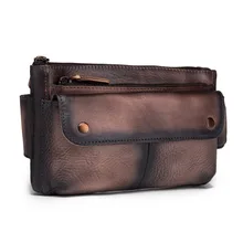 Мода Crazy Horse кожа унисекс грудь Слинг Сумка Дизайн повседневное путешествия портсигар Сумка Фанни пояс пакет 8136db