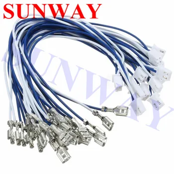 

20 pcs/lot Arcade push button 2 pin 2.8/4.8 terminal wires for Jamma arcade PC/PS2/PS3/XBOX USB Encoder wiring harness cable