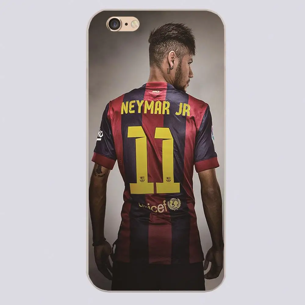 Neymar великий футболист крышка чехол для iphone 4 4S 5 5S 5c 6 s плюс samsung galaxy S3 мини-кейс S5 S6