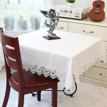 

Luxury Lace Tablecloth Rose Gold Table Cloth Square Modern Coffee Table Cover Dinning Birthday Party Tablecloth Placemat E34