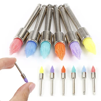 

100 Pcs Dental Prophy Polishing Brushes Tapered Teeth Stain Removal Polisher Dental Lab Product Multi Color Polishing Tool