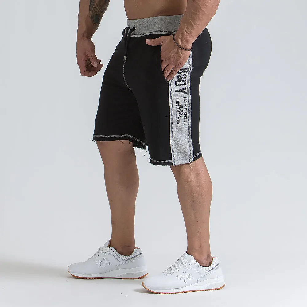 

2019 New Summer Men Sweatpants Loose Drawstring Cropped Pants Running Jogging Leisure Fitness Gym Workout Pants Athletic Wear