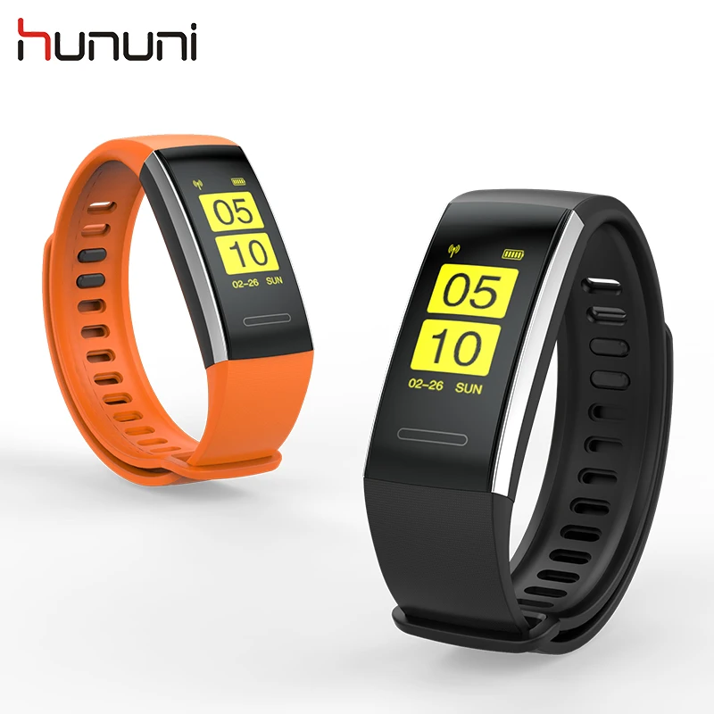 

HUNUNI HI15 Smart Business Bracelet IP67 Fitness Tracker Blood Pressure Heart Rate Monitor Bluetooth Wristband For Men Women