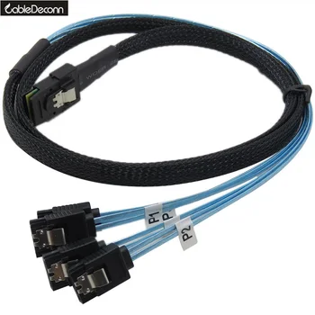 

Mini SAS 4i SFF-8087 36P 36-Pin Male to Reverse 4 SATA 7-Pin Splitter Adapter Cable 3FT