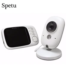 VB603 3,2 дюймовый ЖК-видео детский монитор 2,4G беспроводной двухсторонний аудио Bebe Cam ночного видения камеры видеонаблюдения няня