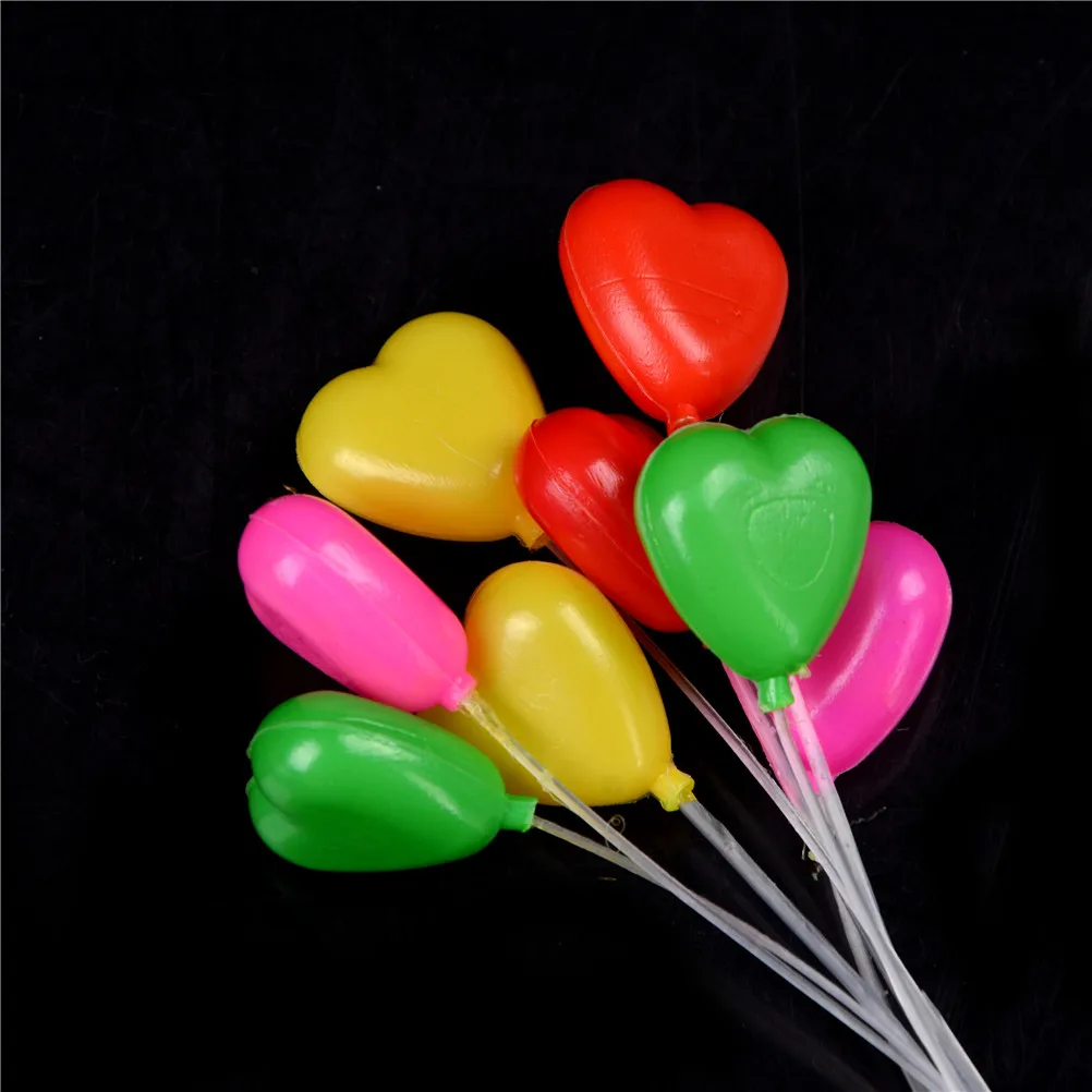 Мини воздушные шарики капкейки топперы серии пластиковые круглые и в форме сердца День рождения тема Свадебная вечеринка украшения торт топперы
