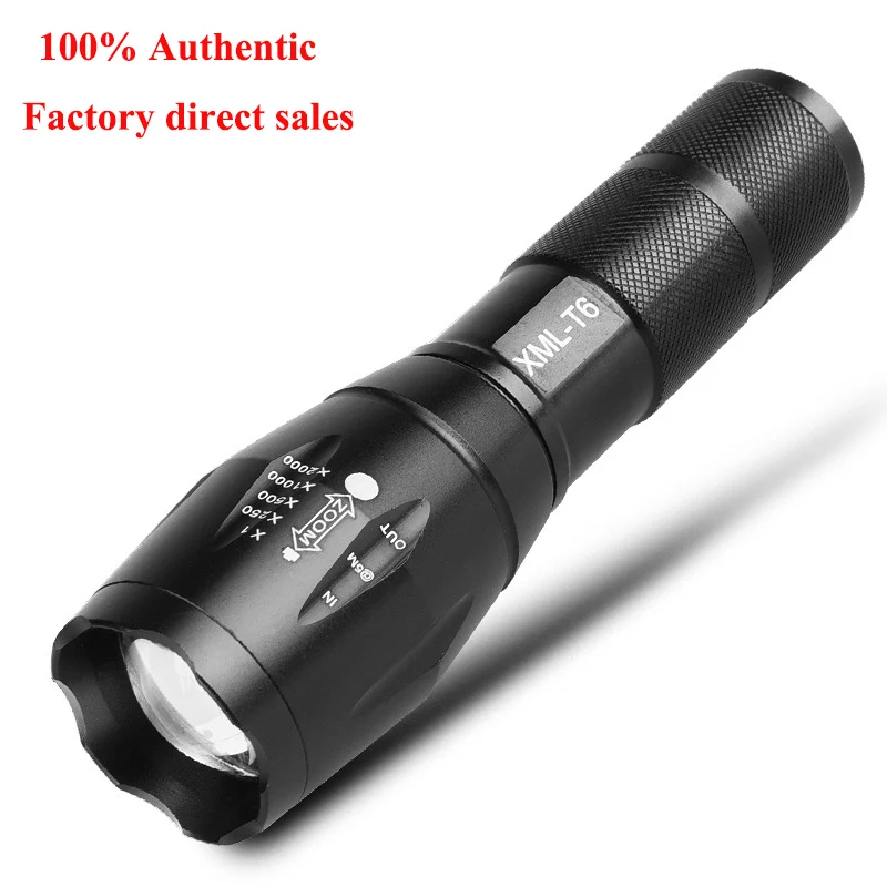

Aluminum alloy 800 lumens strong light flashlight LED telescopic zoom lithium battery charging mini flashlight