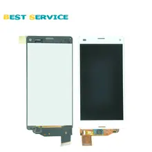10 unids/lote para sony xperia z3 compact z3 mini d5803 d5833 pantalla lcd + pantalla táctil digitalizador negro color blanco envío gratis