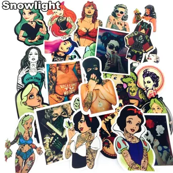 

50pcs Pcs/Lot Styling Pvc Waterproof Sexy Beauty Girls Stickers for Laptop Motorcycle Skateboard Luggage Toy Sticker