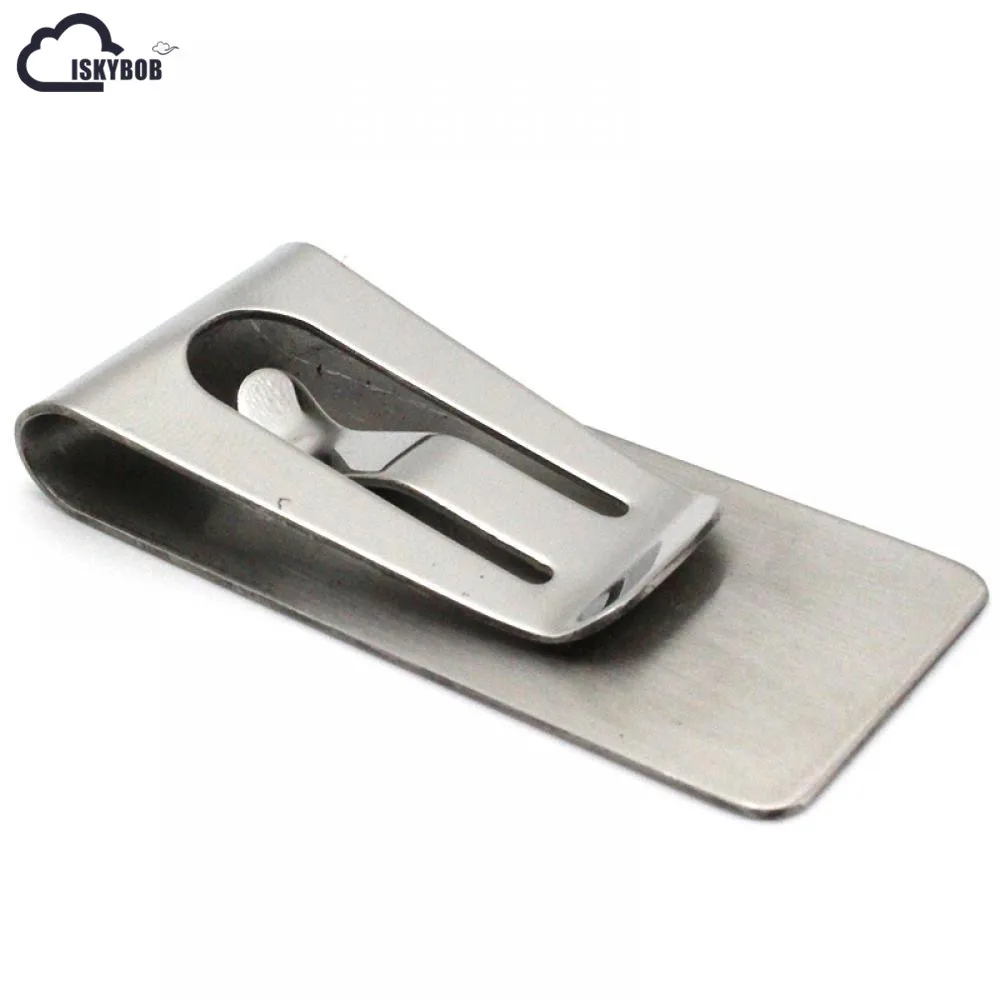 ISKYBOB Best Mini Mens Stainless Steel Silver Slim Pocket ID Card Cash font b Money b