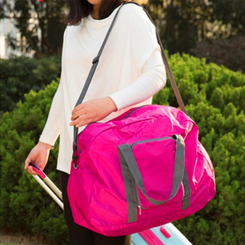 Fashion WaterProof Travel Bag Large Capacity Bag Women Nylon Folding Bag Unisex Luggage Travel Handbags