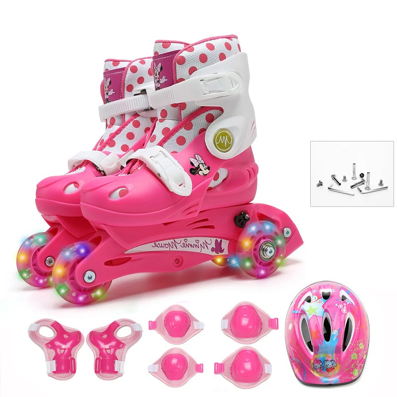Kids Children Lovely Stable Balance Slalom Parallel Flashing Skate Roller Shoes Inline Adjustable Fall Prevention 6 Colors Kids Children Lovely Stable Balance Slalom Parallel Flashing Skate Roller Shoes Inline Adjustable Fall Prevention 6 Colors