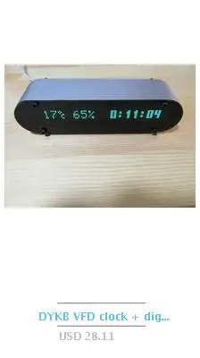 Dykb 1-бит интегрированный часы свечение трубки для QS18-12 часы свечение трубки DS3231 nixie часы Встроенный модуль-ускоритель