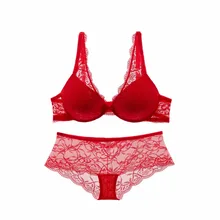 Модное тонкое толстое женское нижнее белье, сексуальный кружевной маленький Регулируемый комплект нижнего белья пуш-ап, сексуальный бюстгальтер, комплект кружевного нижнего белья