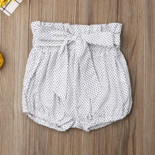 Повседневные штаны для новорожденных мальчиков и девочек, шорты, трусики-шаровары - Цвет: Белый