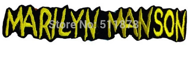 

5.5" MARILYN MANSON Music Band EMBROIDERED IRON On Patch T shirt Transfer APPLIQUE Heavy Metal Rock Punk Badge