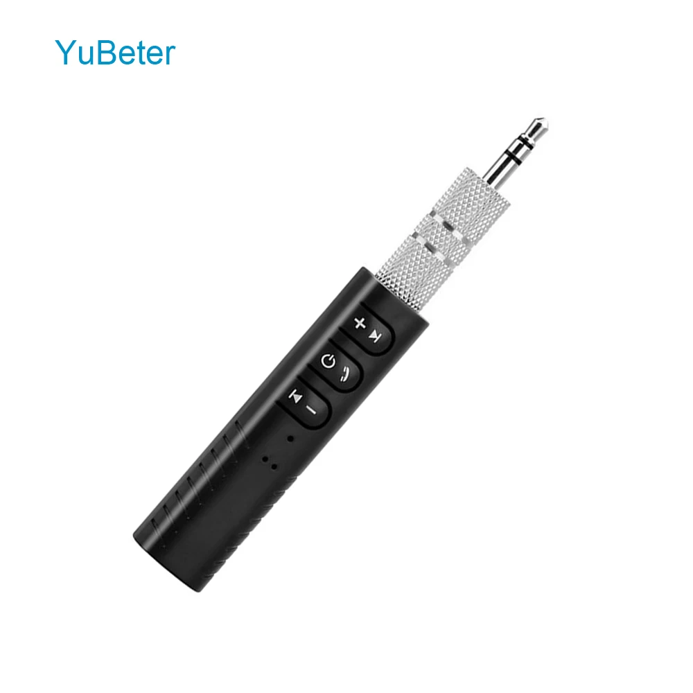 YuBeter Bluetooth, автомобильный комплект, Bluetooth приемник, беспроводной адаптер, передатчик, автомобильный Aux 3,5 мм разъем для музыки, MP3 аудио, Hands Free