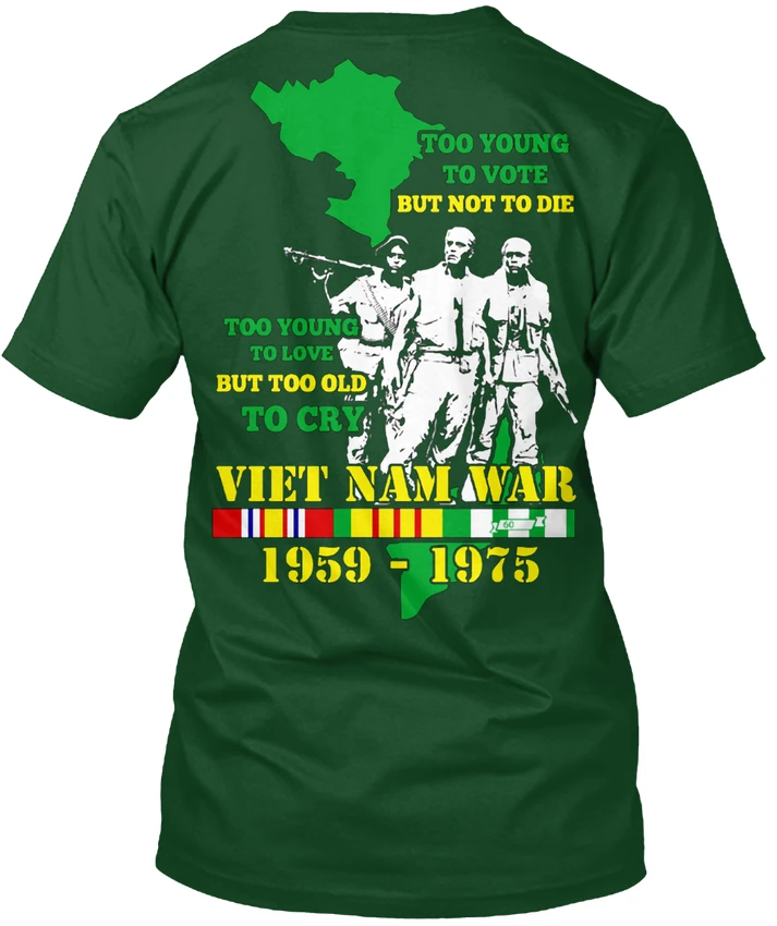 

Veteran Vietnam War Popular Tagless Tee T Shirt