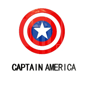 

Cartoon Captain America Anime logo 3d Acrylic Wall Stickers Children's room decorative wall sticker Self adhesive wallpaper