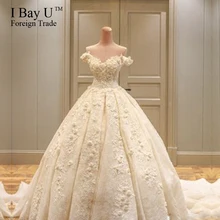Beautiful Ball Gown Wedding Dresses Vestidos De Noiva De Luxo 2017 Handmade Turkey Wedding Dresses Islamic Bling Bridal Gowns