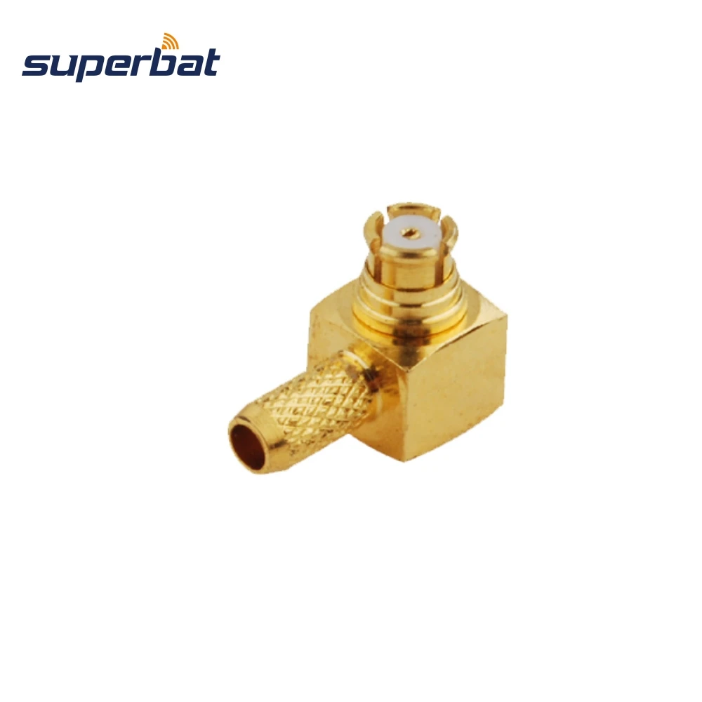 US $119.50 Superbat 50pcs SMP Crimp Jack Female Right Angle Connector for Coaxial Cable RG174 RG178 LMR100