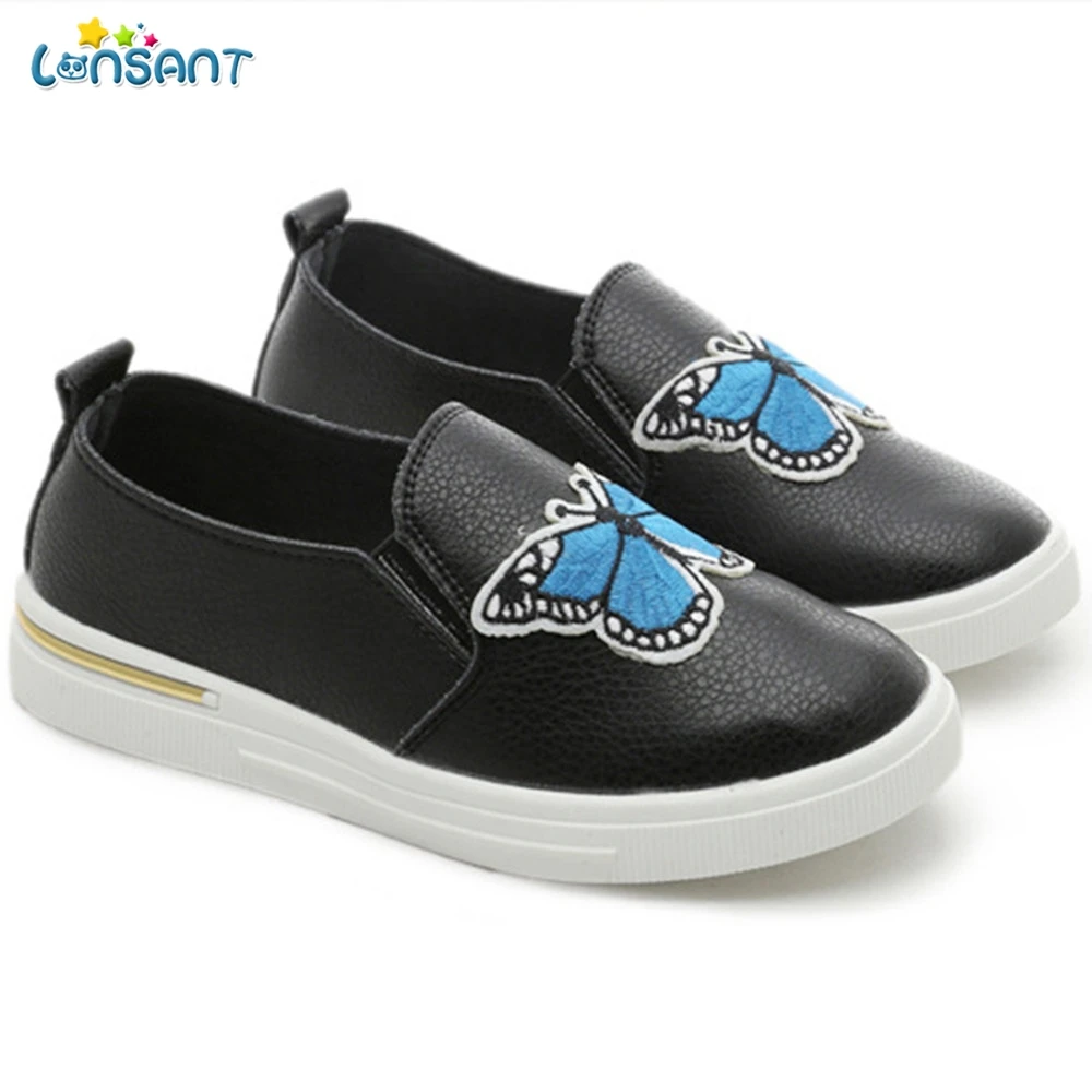 

LONSANT 2018 summer Children Baby Girls Butterfly Sandals Sneaker Toddler Solid Casual Single shoes for girls