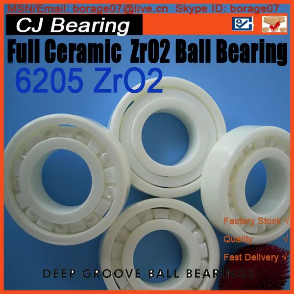 

Full ceramic bearings 1pc 6205 zro2 materials 25*52*15mm