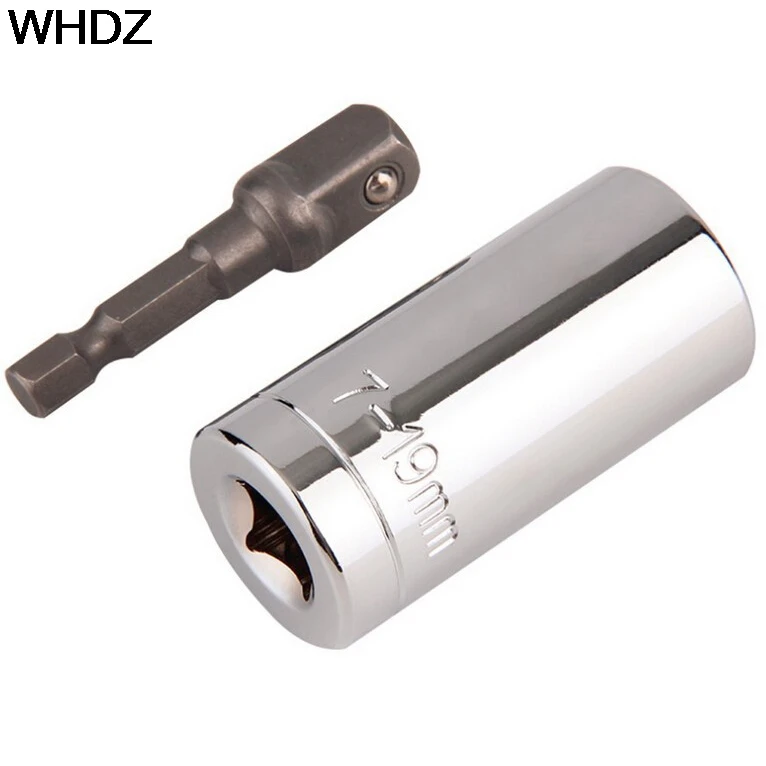 

2 Pcs Universal Torque Wrench Hand Tools Socket Set Universal 7-19MM Key Tools Torque Ratchet Wrench Set Adapter For Power Dril