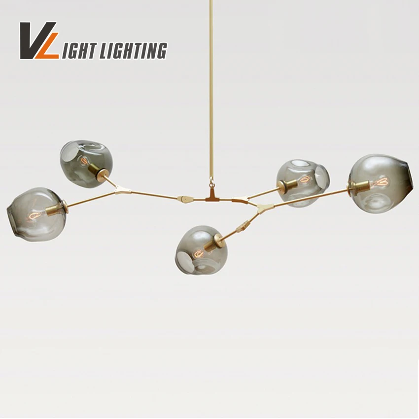 Lustre Design Moderne Plafonnier Lampe à suspension Lampe de salon Laiton 35386