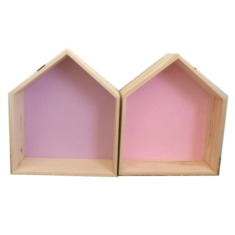 Ins в скандинавском стиле многофункциональный настенный стеллаж для хранения деревянные полки детская комната деревянный дом Клепаные