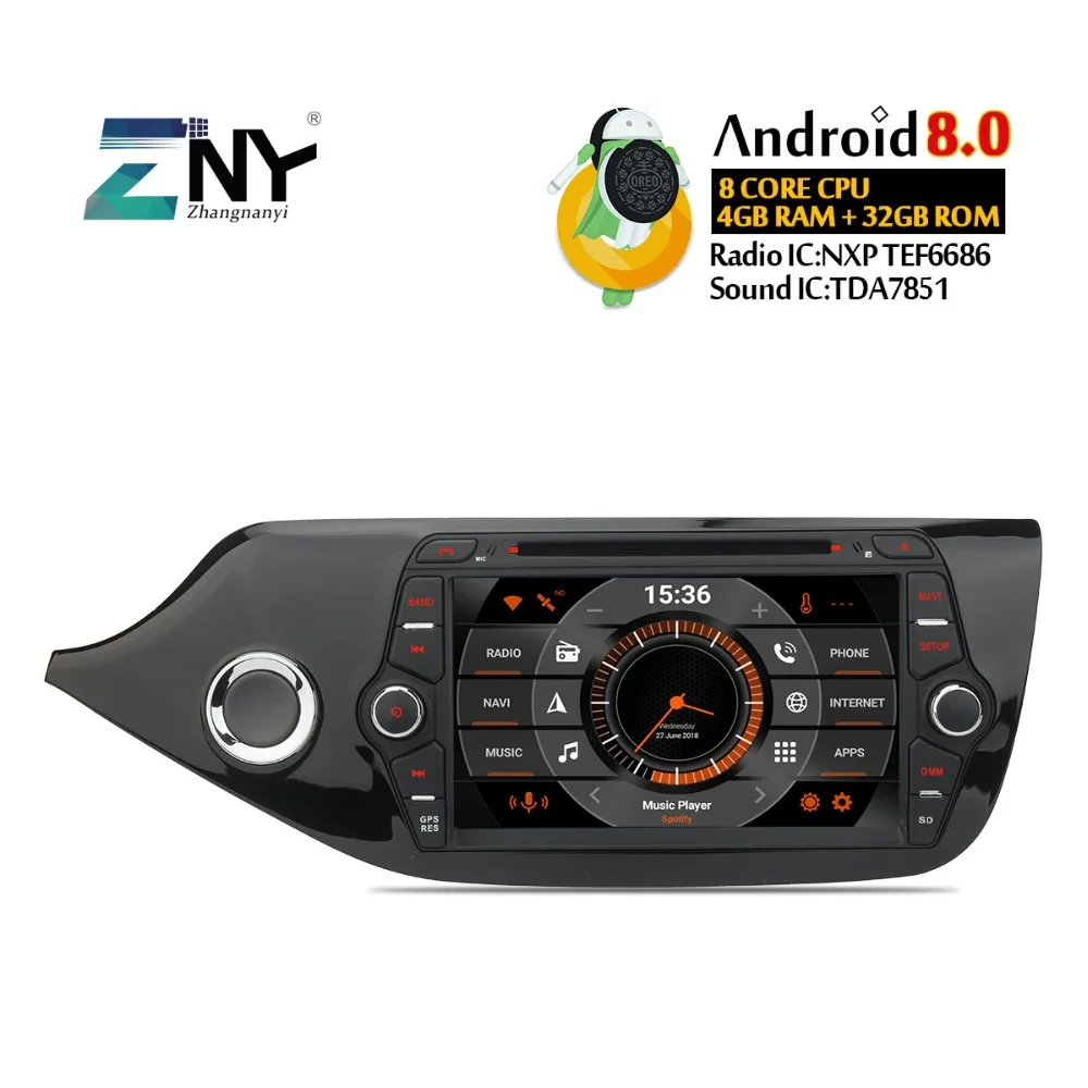 

8" HD Android 8.1 Car DVD Stereo For Kia Ceed 2012 2013 2014 2015 2016 2017 Auto Radio FM RDS WiFi GPS Navigation Reverse Camera