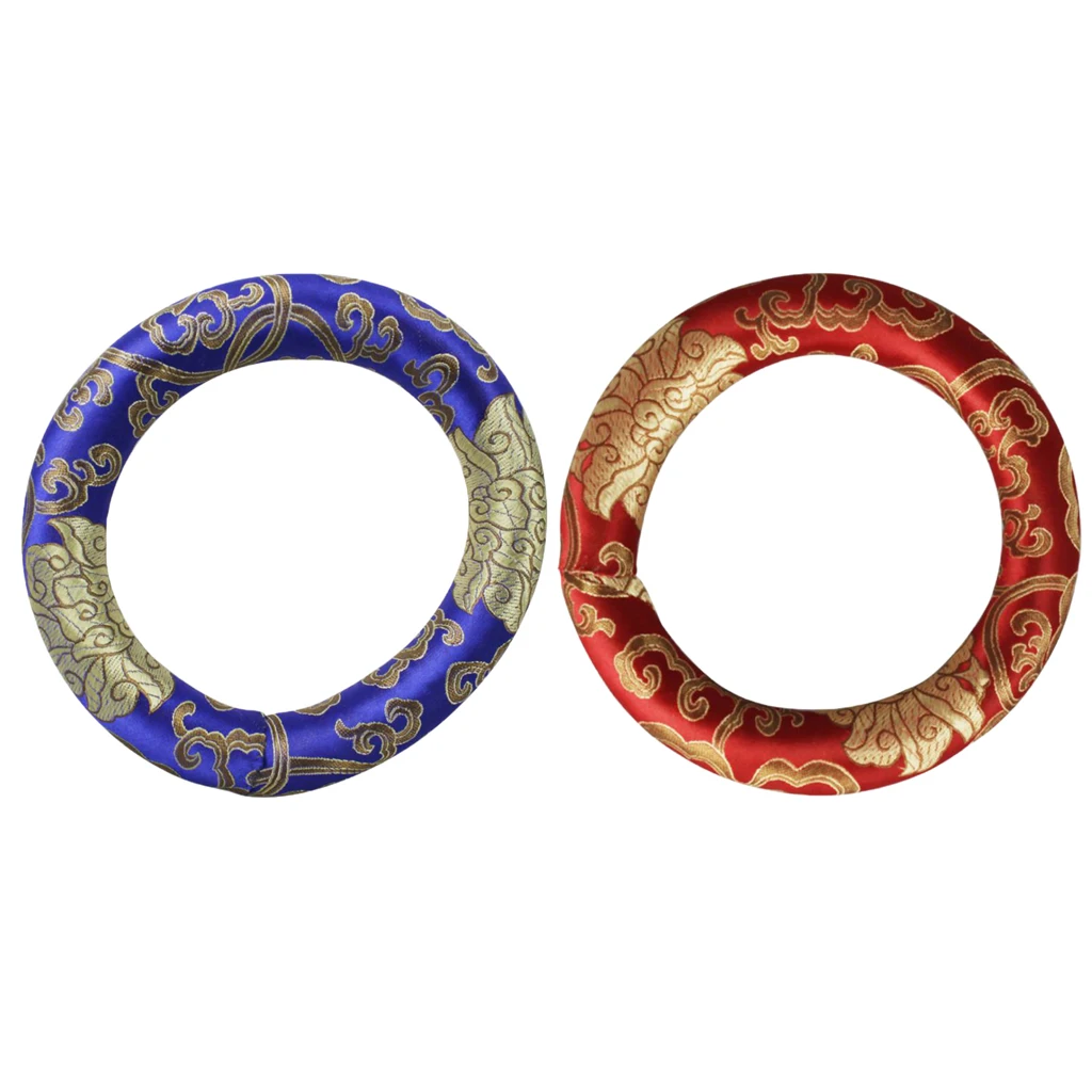 2 Pieces Buddhism Tibetan Singing Bowl Cushion 7 Inch for Playing Singing Bowl Bells & Chimes