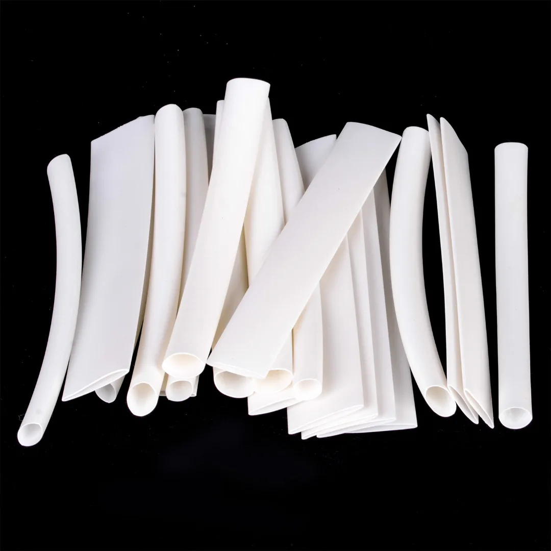 20pcs White Heat Shrink Tubing Sleeve Wire Kit Heatshrink Tube 100mm 3/4:1 For Android Data Cable Mayitr