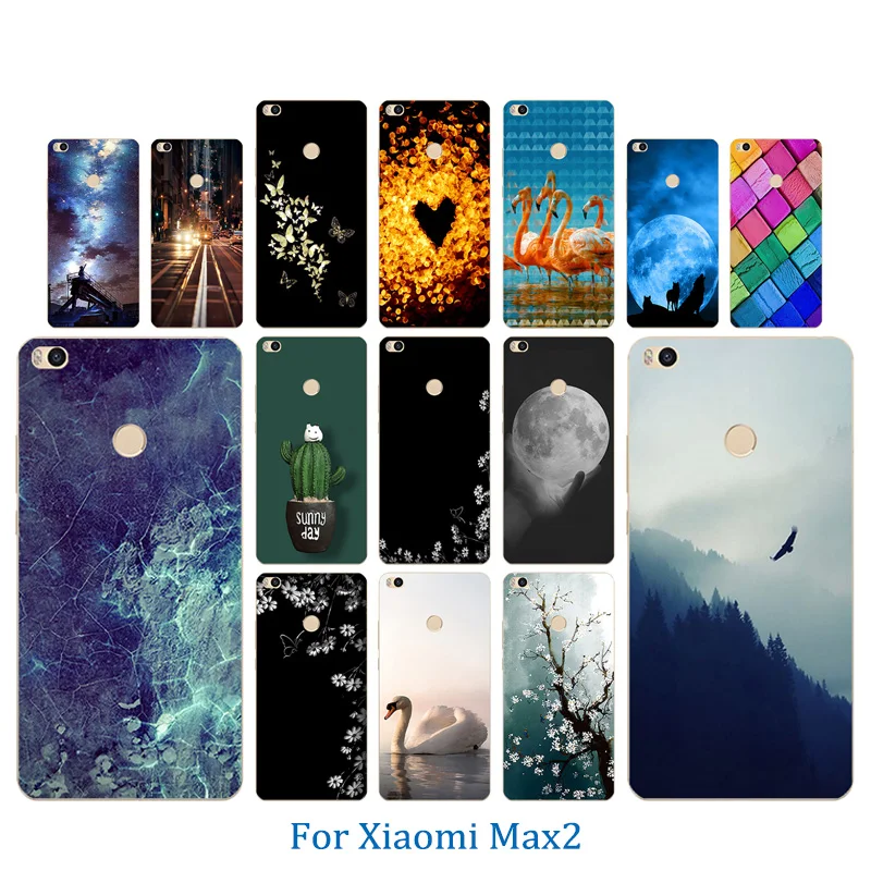 Прозрачные силиконовые чехлы для телефонов Xiaomi Mi Max 2 Чехол 6 44 &quotгримаса шаблон