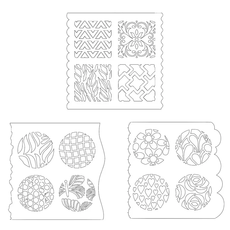 

Flowers Leaves Pattern Plastic Stencil for DIY Scrapbooking Album DIY Paper Card Craft Fun Templates Decoation 7x7 inch