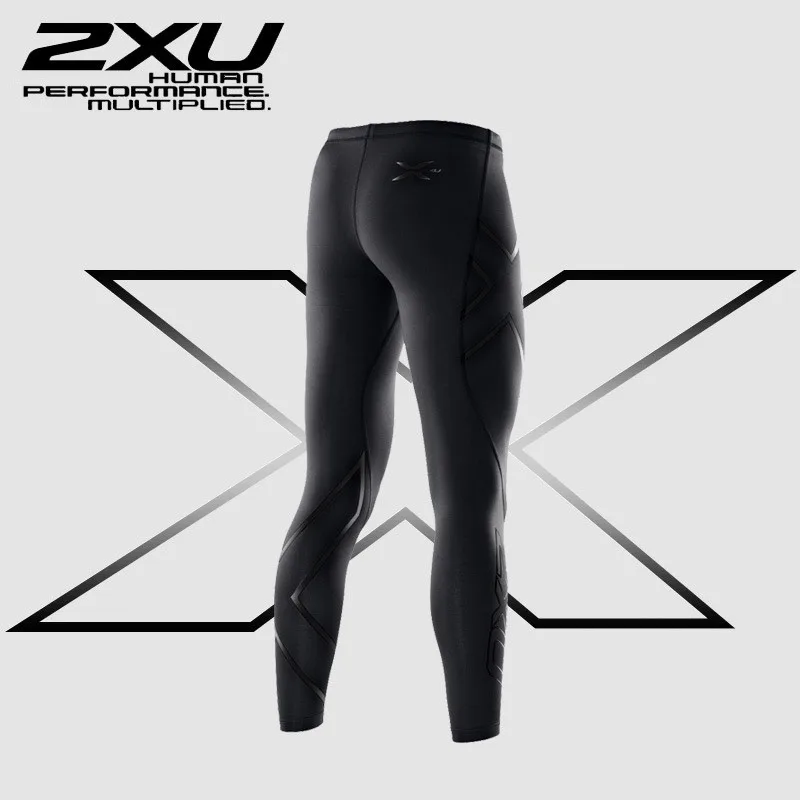 2XU Mens Elite Compression tight pants Men High Elastic fitness jogger pants Suitable For Indoor And Outdoor Sports 4 Color SizeS-3X 4-1