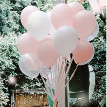 Light Pink Party Balloon 30pcs/lot Transparent White Tender pink Baby Shower Happy Birthday Party Wedding Decoration Balloon